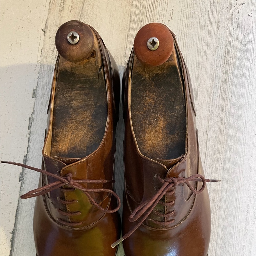 Brown Romano Martegani Boutique line Oxford shoes